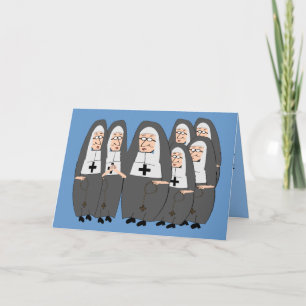 Funny "Fat Nuns" Gifts for any occasion Card