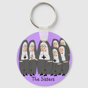 Funny "Fat Nuns" Gifts for any occasion Key Ring