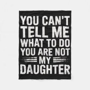 Funny Father Daddy Gifts Men From Daughter Fathers Fleece Blanket
