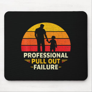 Funny Father Day Humour Professional Pull Out Mouse Pad
