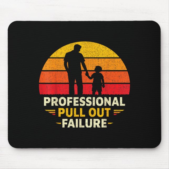Funny Father Day Humour Professional Pull Out Mouse Pad (Front)