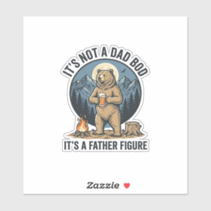 Funny Father Figure Bear Camping Vector Design_1