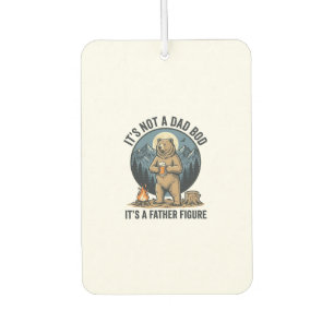 Funny Father Figure Bear Camping Vector Design_1 Car Air Freshener