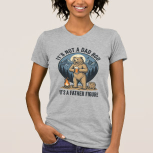 Funny Father Figure Bear Camping Vector Design_1 T-Shirt