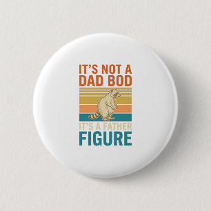 Funny Father Figure Racoon Vintage Shirt Design_1 6 Cm Round Badge