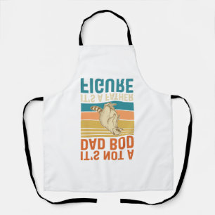 Funny Father Figure Racoon Vintage Shirt Design_1 Apron