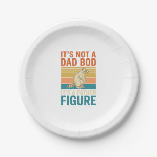 Funny Father Figure Racoon Vintage Shirt Design_1 Paper Plate