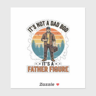 Funny Father Figure Vintage Dad Humor Shirt Design
