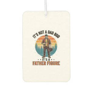 Funny Father Figure Vintage Dad Humor Shirt Design Car Air Freshener
