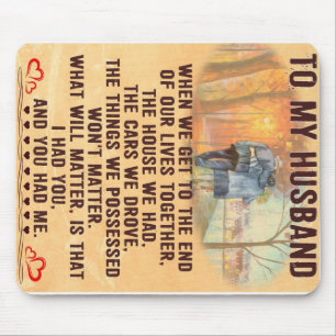 Funny Father Gift   To My Family Present Mouse Pad