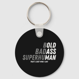 Funny Father Quote Joke Old Man Saying Bold Dad Pu Key Ring