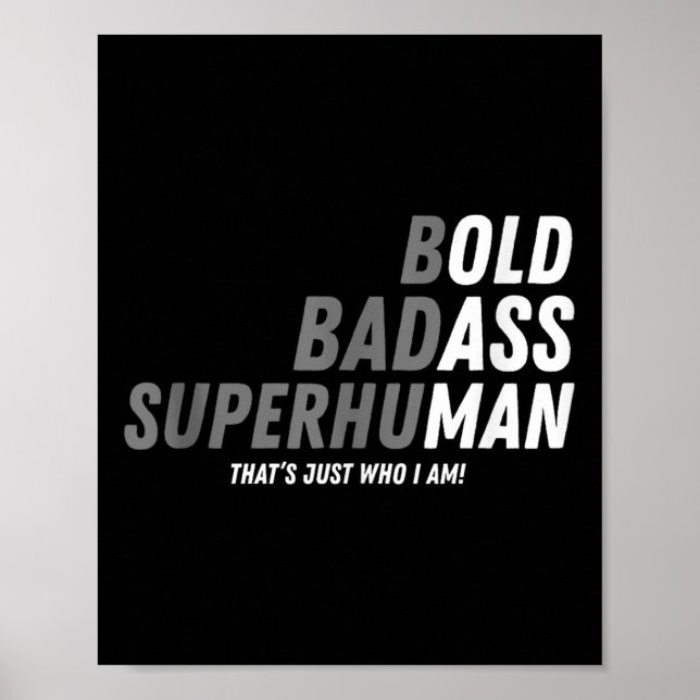 Funny Father Quote Joke Old Man Saying Bold Dad Pu Poster (Front)