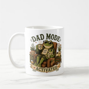 Funny Father’s Day Gift for Dad, Cottagecore Frog Coffee Mug