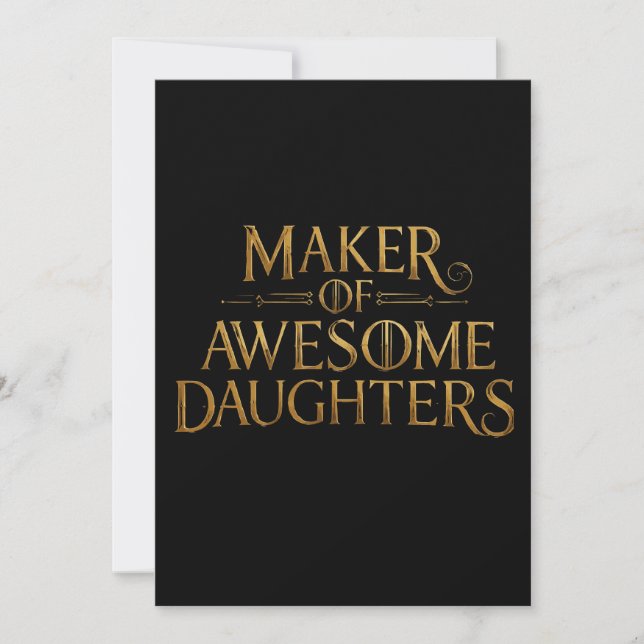 Funny Father’s Day - Humour Gift Design Card (Front)