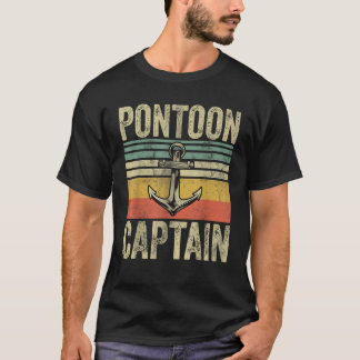Funny Father s Day Pontoon Boa Pontoon Captain T-Shirt