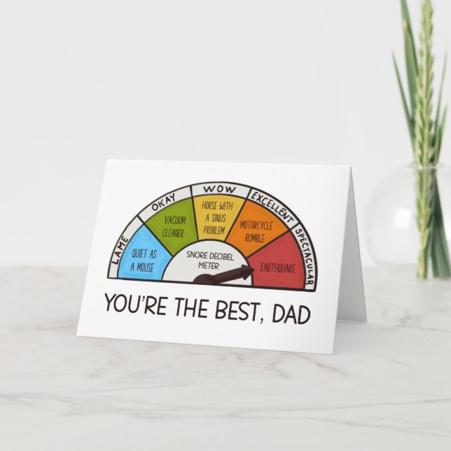 Funny Father’s Day Snoring Card (Front)