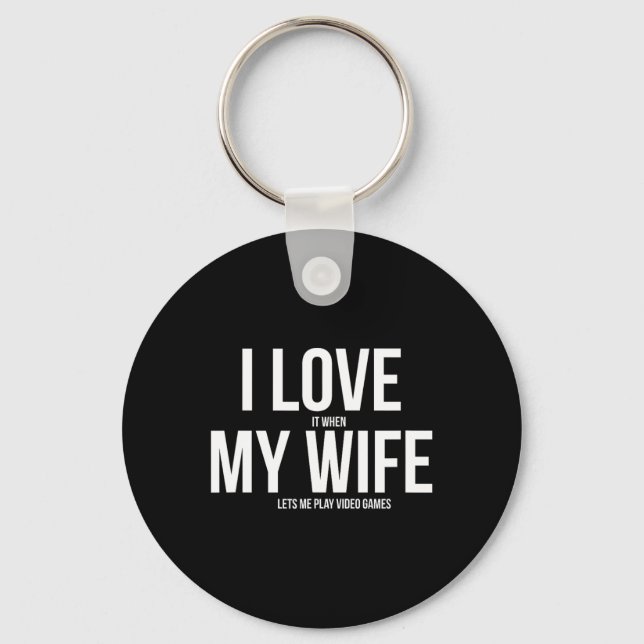 Funny Father&# s Day Video Game Dad  Key Ring (Front)