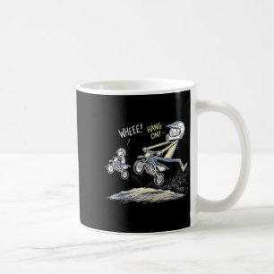 Funny father son dirt bike motocross riding humour coffee mug