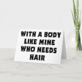 Funny Father's Day Bald Man Card