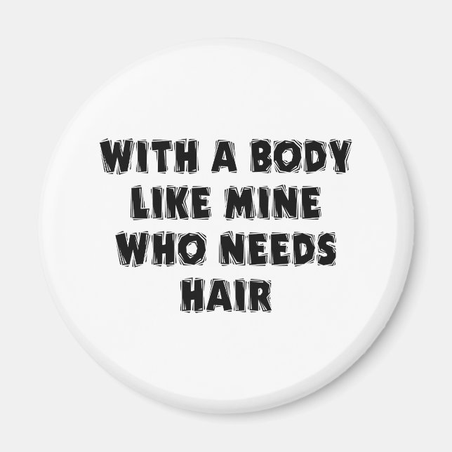 Funny Father's Day Bald Man Magnet (Front)