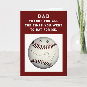 Funny Father's Day Baseball Card