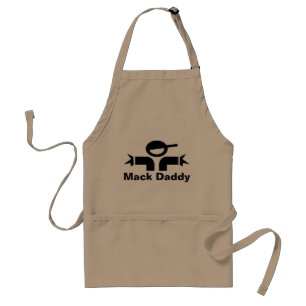 Funny Fathers Day BBQ apron for dad Mack Daddy