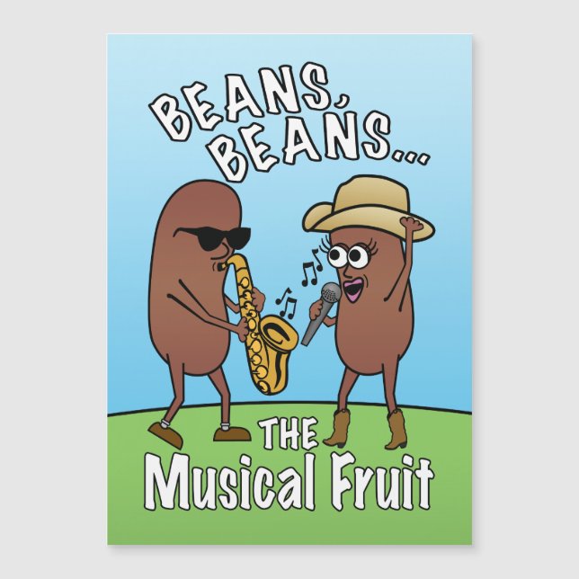 Funny Father's Day Bean Musical Fruit Joke (Front)