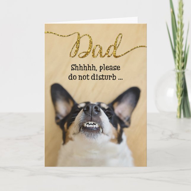 Funny Father's Day Card - Dog with Goofy Grin (Front)