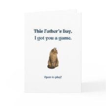 Funny Father's Day Card for Cat Dads Maine Coon