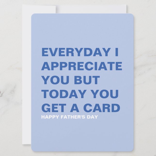 Funny Father's Day Card for Him & Dad (Front)
