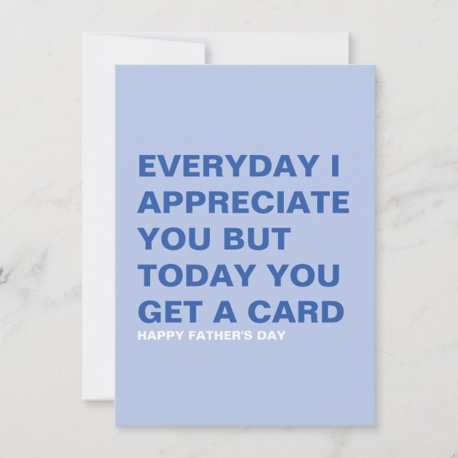 Funny Father's Day Card for Him & Dad (Front)
