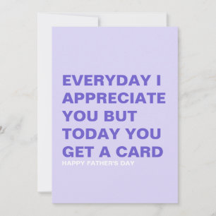 Funny Father's Day Card for Him & Dad