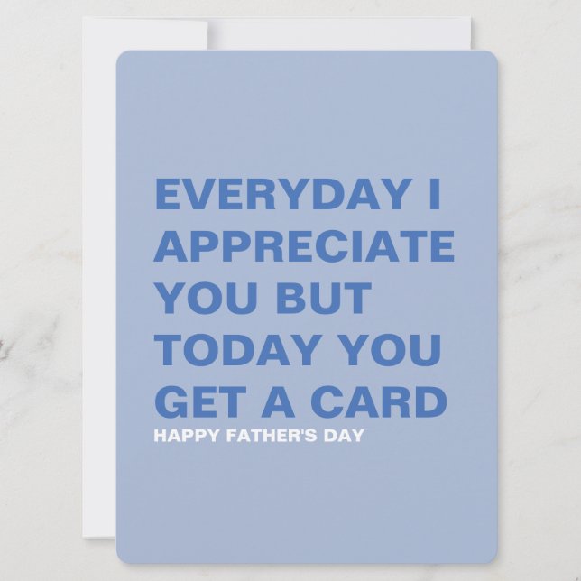 Funny Father's Day Card for Him & Dad (Front)