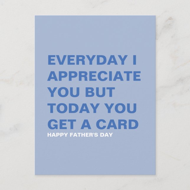Funny Father's Day Card for Him & Dad (Front)