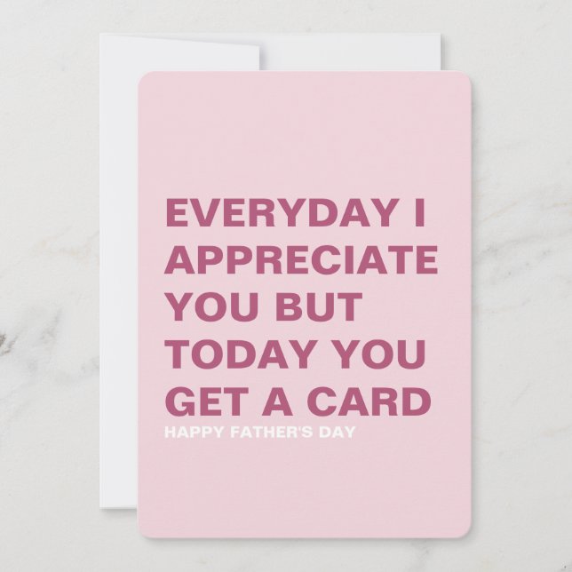 Funny Father's Day Card for Him & Dad (Front)