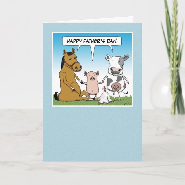 Funny Father's Day card: From the Herd Card (Front)