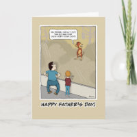 Funny Father's Day card: Monkey Around