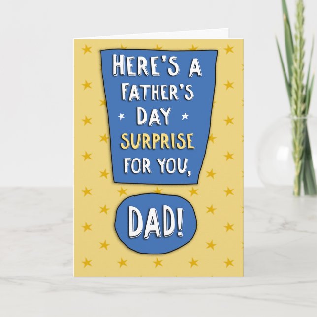Funny Father's Day Card: Test Results Card (Front)