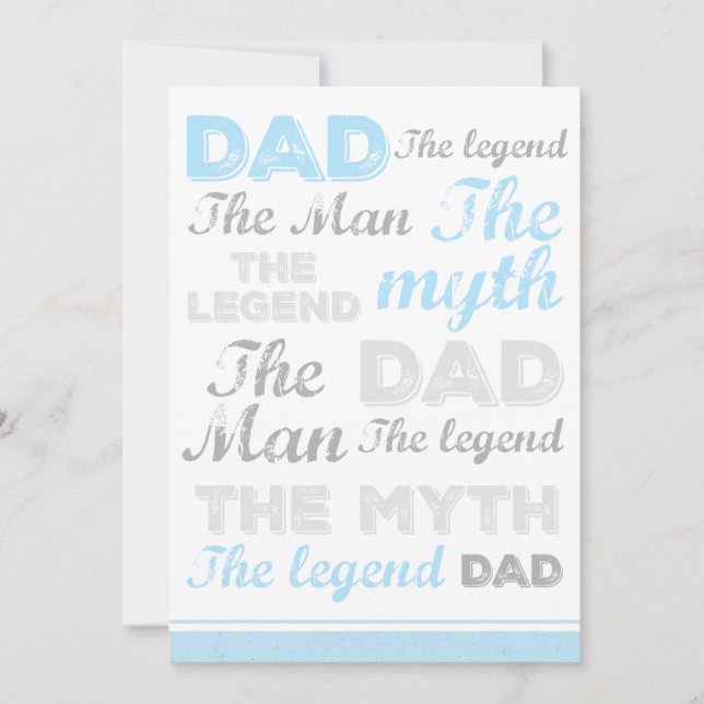  Funny fathers day cards Quote Typography (Front)