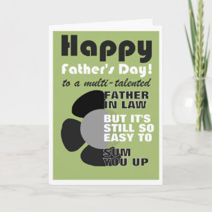funny father's day father in law card