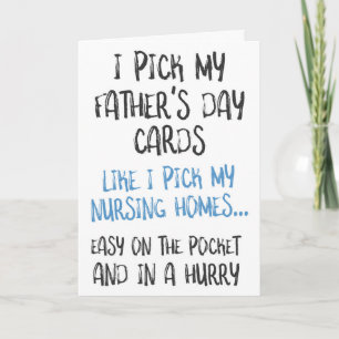 Funny Father's Day, From Daughter, Nursing Home Card