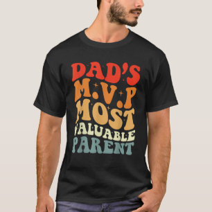 Funny Fathers Day From Wife Dad s MVP Retro Best D T-Shirt