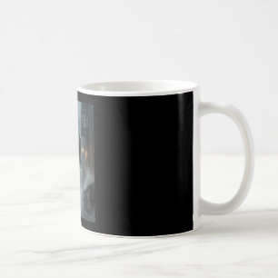 Funny fathers day ghost heart hands scary face coffee mug