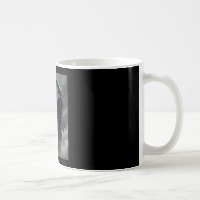 Funny fathers day ghost heart hands scary face coffee mug (Right)