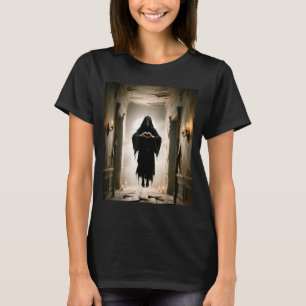 Funny fathers day ghost heart hands scary face T-Shirt