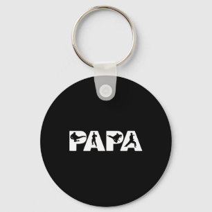 Funny Father's Day Gift For Dad - Papa Karate Gift Key Ring