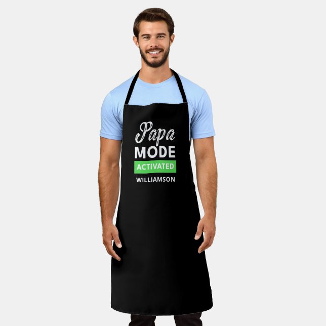 Funny Fathers day gift for new dad to be Apron (Worn)