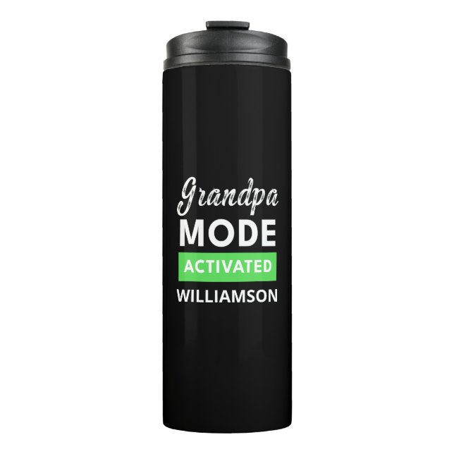 Funny Fathers day gift for New Grandpa Thermal Tumbler (Front)