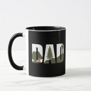 Funny Fathers Day Gift Hiking Camping Dad Mug