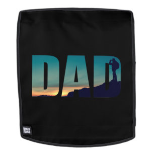 Funny Fathers Day Gift Hiking Hike Camping Dad Backpack